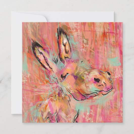 ロバ絵画ー 招待状 (正面)