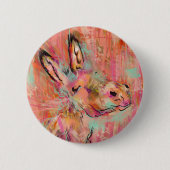 ロバ絵画ー 缶バッジ (正面)