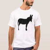ロバ色のメンズロングスリーブティー Tシャツ (正面)