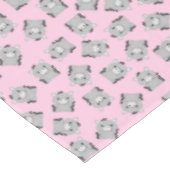 ロバ誕生日パーティーピンク テーブルクロス (アングル)