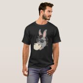 ロバ頭サングラスミュレハート動物園アニマルファーム Tシャツ (正面フル)
