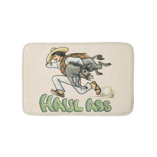 ロバ風呂敷 バスマット (正面)