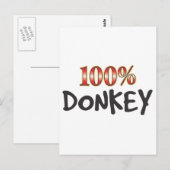 ロバ100% ポストカード (正面/裏面)