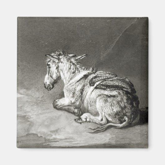 ロバ・アット・レスト マグネット (正面)