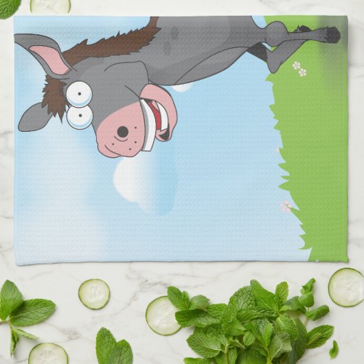 ロバ キッチンタオル (折り畳み)