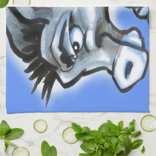 ロバ キッチンタオル (折り畳み)