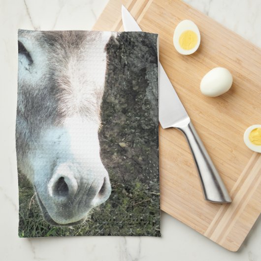 ロバ キッチンタオル (四つ折り)