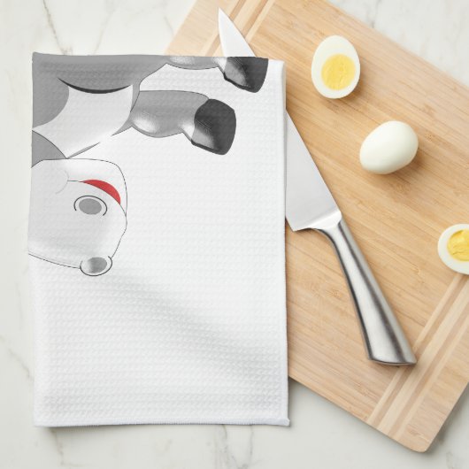 ロバ キッチンタオル (四つ折り)