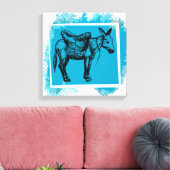 ロバ キャンバスプリント (インサイチュ (リビング))