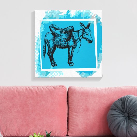 ロバ キャンバスプリント (インサイチュ (リビング))