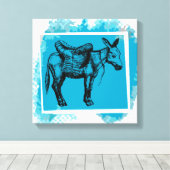 ロバ キャンバスプリント (インサイチュ (ウッドフロア))