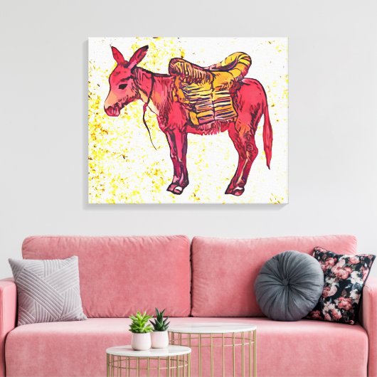 ロバ キャンバスプリント (インサイチュ (リビング))