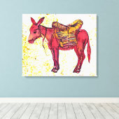 ロバ キャンバスプリント (インサイチュ (ウッドフロア))