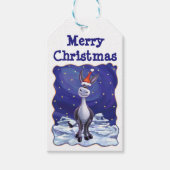 ロバ・クリスマス ギフトタグ (正面)