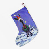 ロバ・クリスマス スモールクリスマスストッキング (裏面 (吊り時))