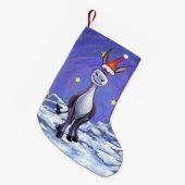 ロバ・クリスマス スモールクリスマスストッキング (正面 (吊り時))