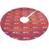 ロバ・クリスマス ブラッシュドポリエステルツリースカート (アングル)