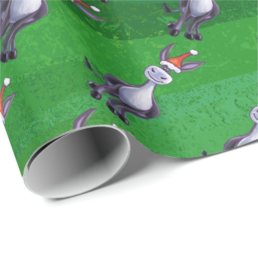 ロバ・クリスマス ラッピングペーパー (ロールコーナー)