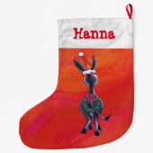 ロバ・クリスマス ラージクリスマスストッキング (裏面)