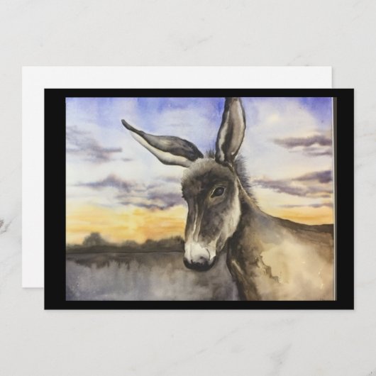 ロバ サンキューカード (正面/裏面)