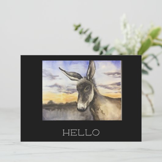 ロバ サンキューカード (スタンド正面)