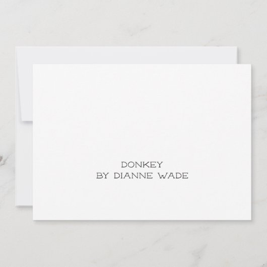 ロバ サンキューカード (裏面)