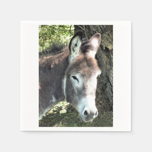 ロバ スタンダードカクテルナプキン (正面)