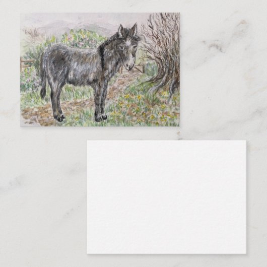 ロバ ノートカード (正面/裏面)