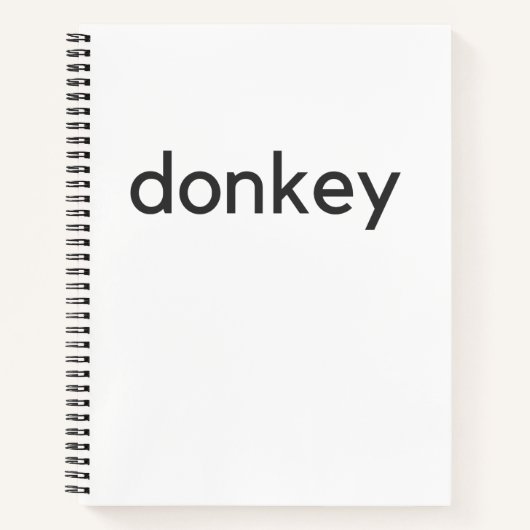 ロバ ノートブック (正面)