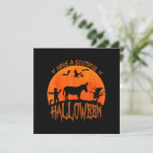 ロバ - ハッピーハロウィン | 面白い怖いコスチュームプレゼント シーズンカード (スタンド正面)