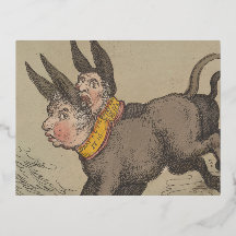ロバ – フォイルホリデーポストカード