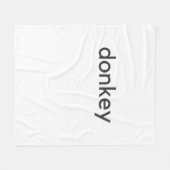 ロバ フリースブランケット (正面(横))