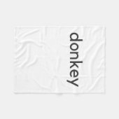 ロバ フリースブランケット (正面(横))