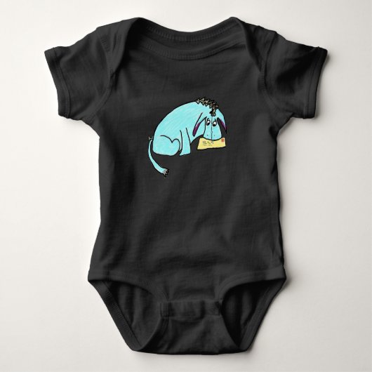 ロバ ベビーボディスーツ (正面)