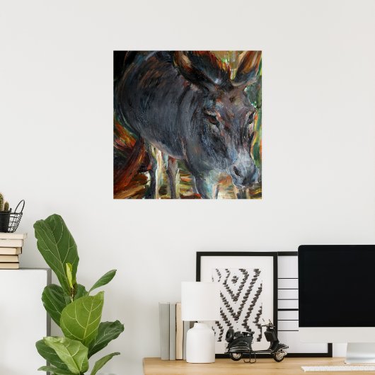 ロバ ポスター (ホームオフィス)