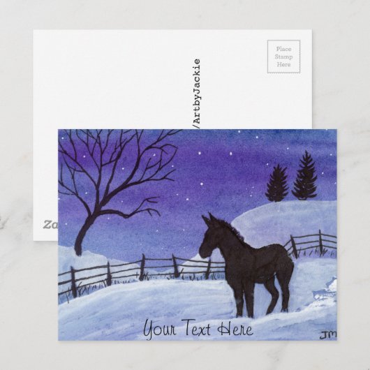 ロバ ポストカード (正面/裏面)