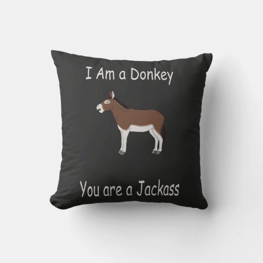 ロバ・ユーモア クッション (正面)