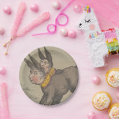 ロバ – ラウンド紙プレート ペーパープレート (パーティー)