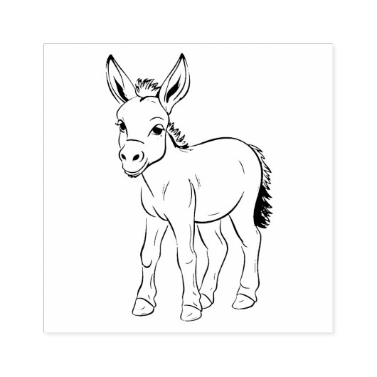 ロバ ラバースタンプ (インプリント)