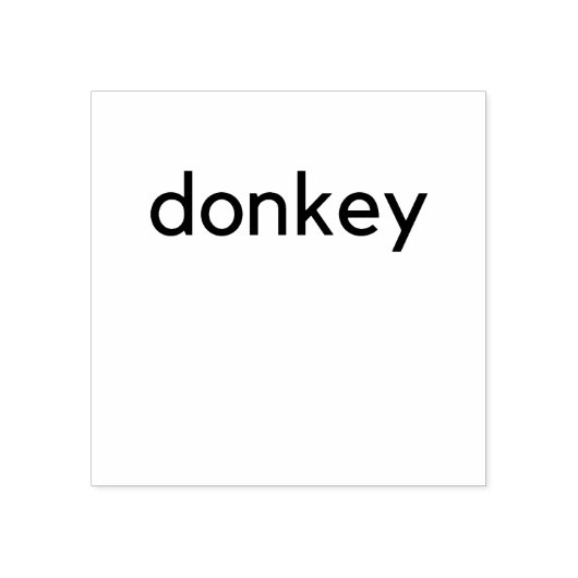 ロバ ラバースタンプ (インプリント)