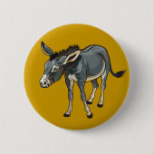 ロバ 缶バッジ (正面)