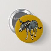 ロバ 缶バッジ (正面&裏面)