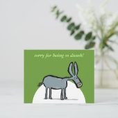 ロバ – 自分の言葉で！ ポストカード (スタンド正面)