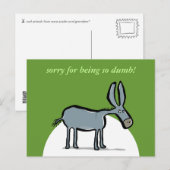 ロバ – 自分の言葉で！ ポストカード (正面/裏面)