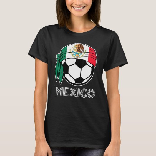 ロパメキシカーナパラホムブルヒンチャスサッカーメキシコフー Tシャツ (正面)