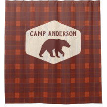 ロパーソナライズされたグキャビン錆び赤いプレイドパターン