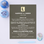 ロパーソナライズされたゴお洒落ー、法務広告 チラシ (シングル)