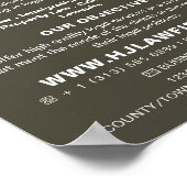 ロパーソナライズされたゴお洒落ー、法務広告 ポスター (角)