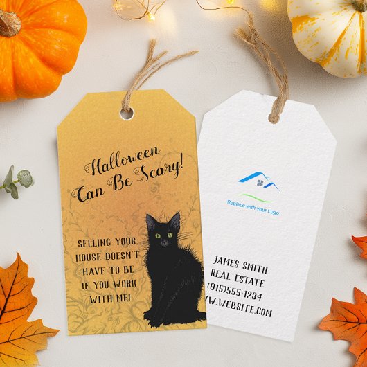 ロパーソナライズされたゴハロウィン実在エテポップ・アートのート ギフトタグ