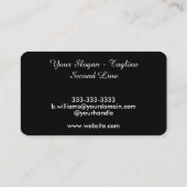 ロパーソナライズされたゴ会社名刺 名刺 (裏面)